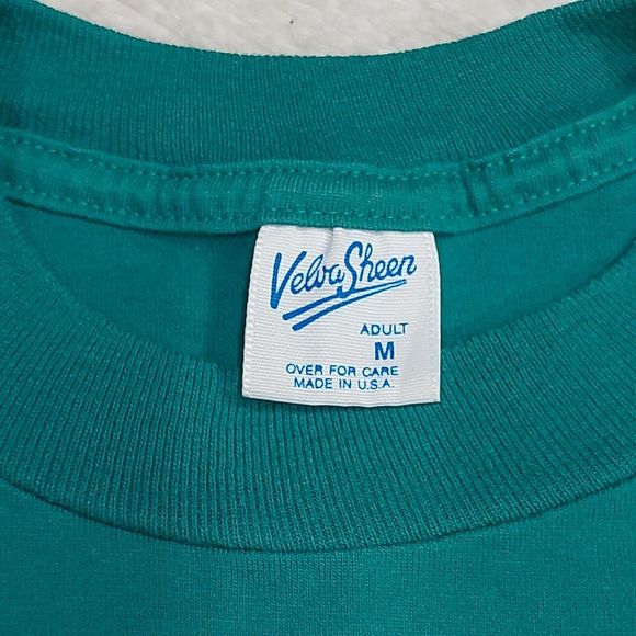 Vintage Velva Sheen Teal 4-H Camp Looney Tunes Graphic T-Shirt Size Medium - Picture 3 of 7